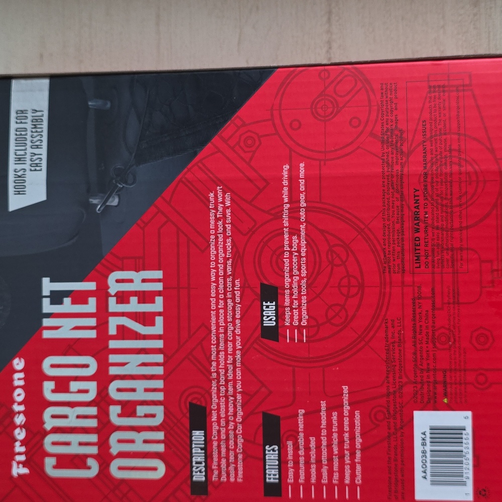 FIRESTONE CARGO NET ORGANIZER - Picture 7 of 9